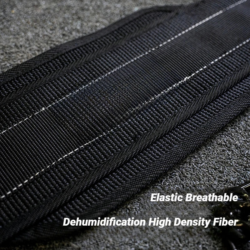 Weight Lifting Back Gym With Chain For Fitness Bodybuilding Pull Up Strength Training Load Waist Strap Thicken Belt Barbell