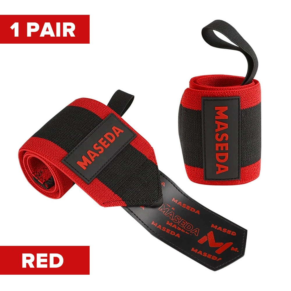 1 Pair Premium Wrist Support Fitness Wristbands Protect Your Wrist During GYM Workouts Ideal for Intense Bench Press Deadlift