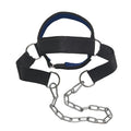 Fitness Neck Head Harness Neck Training Weight Lifting Strength Trainer With Adjustable Long Steel Chain Neck Strength Exerciser