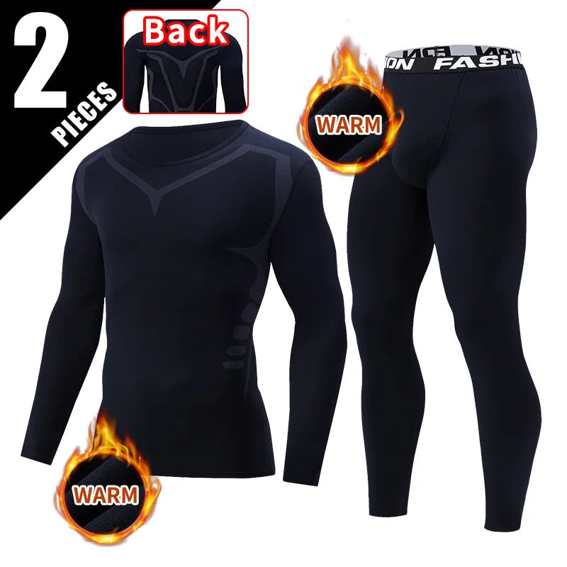 Men's Thermal Base Layer Set - Long Sleeve Compression Underwear
