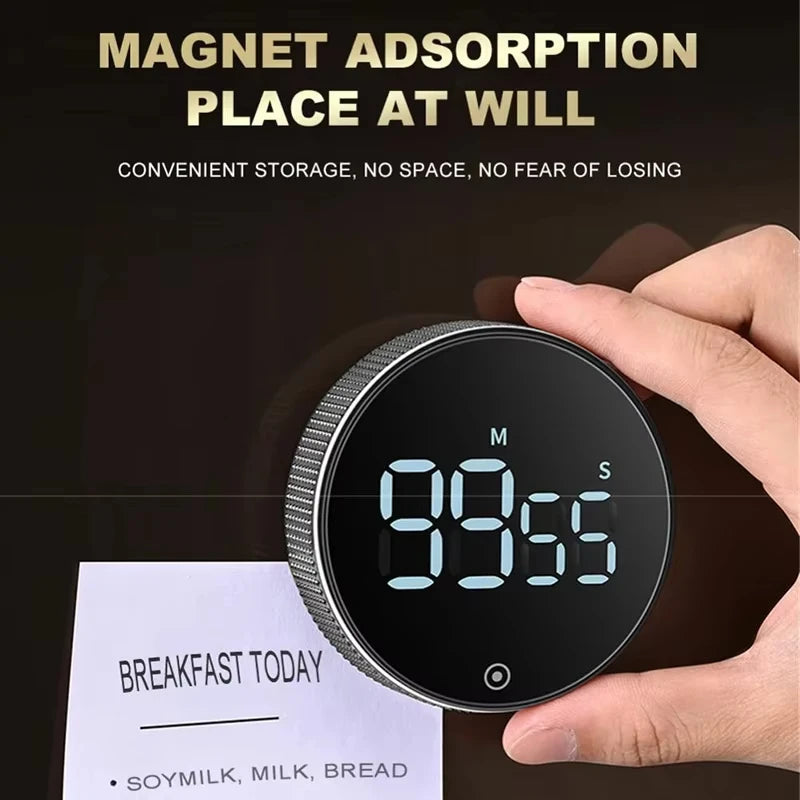 Digital Countdown Timer - Magnetic Kitchen & Study Timer