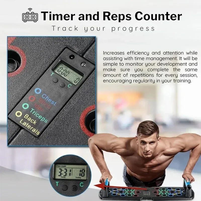 Push-Up Board Set - Color-Coded Multifunctional Fitness System