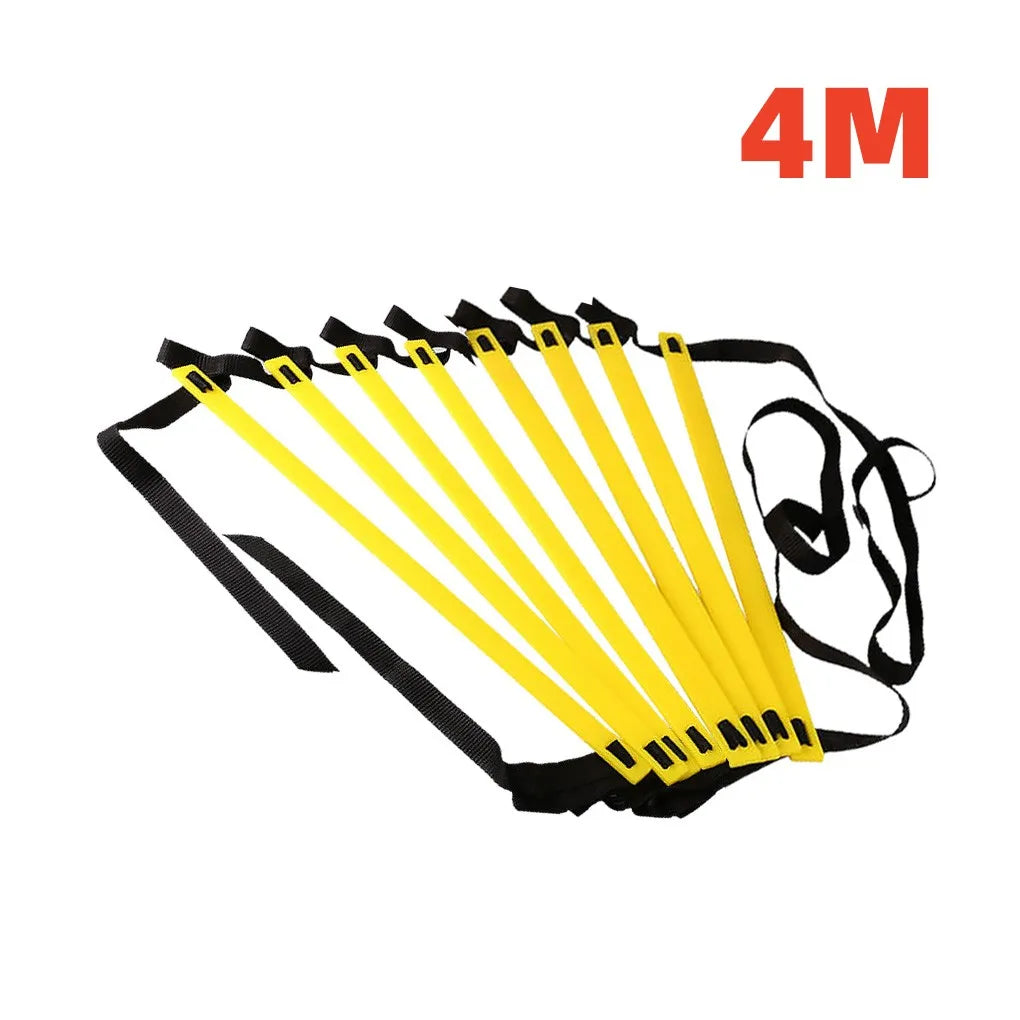Sports Agility Ladder Football Adjustable Nylon Strap Speed Fitness Body Coordination Warm-Up Training Jumping Ladder Tool