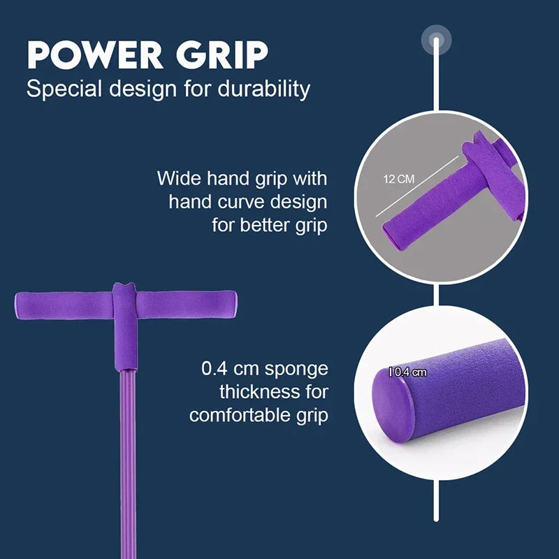 Home Gym Resistance Bands - 4 Elastic Tubes Full Body Workout Set