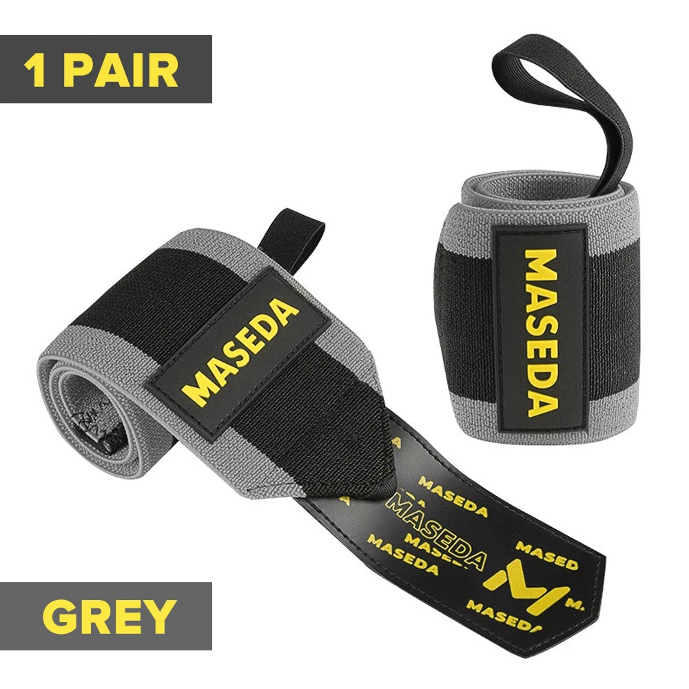 1 Pair Premium Wrist Support Fitness Wristbands Protect Your Wrist During GYM Workouts Ideal for Intense Bench Press Deadlift