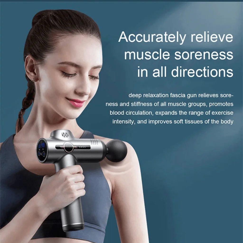 Portable Massage Gun - Deep Tissue Percussion Massager for Muscle Recovery