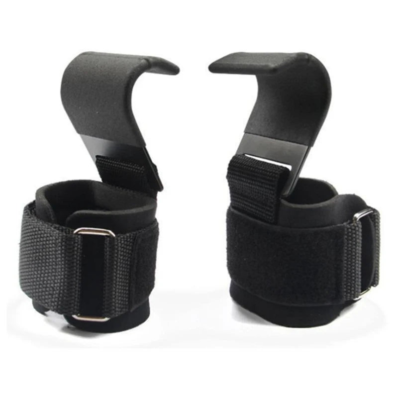 Weight Lifting Hook Grips with Wrist Wraps - Power Lifting Straps